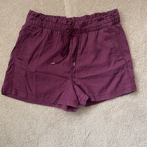 LOFT High Waist Purple Shorts